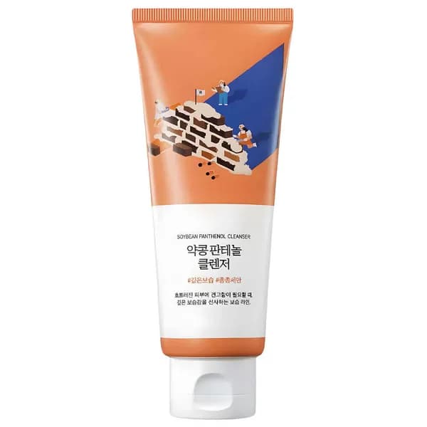 Пенка для умывания с чёрной соей и пантенолом Round Lab Soybean Panthenol Cleanser 150 мл