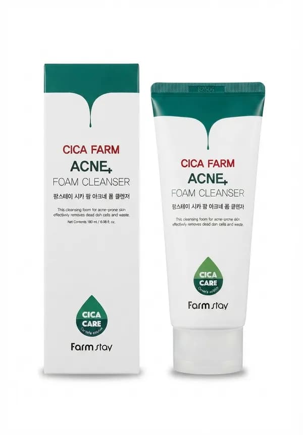 (FARMSTAY) CICA FARM ACNE CLEANSER 180ML