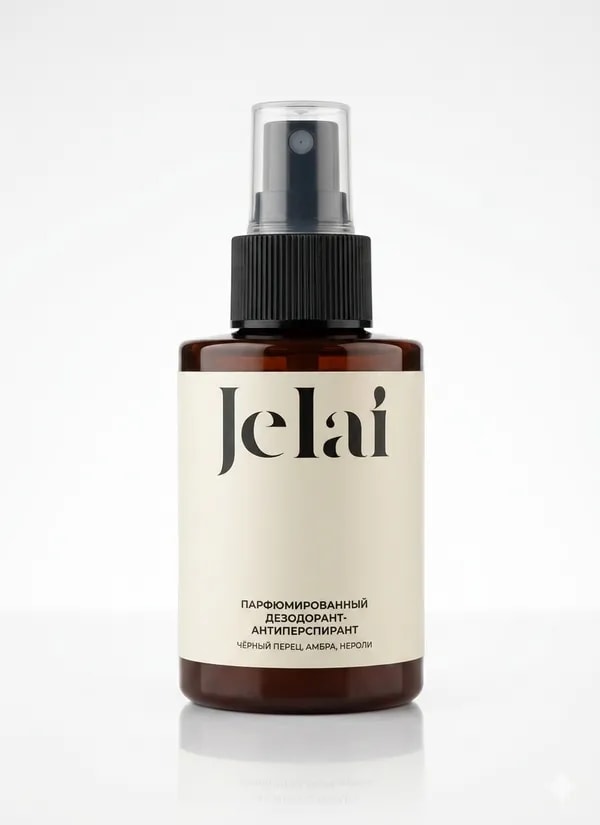 Jelai endam üçin antipersirant dezodorant (Чёрный перец, амбра, нероли) 100 ml 