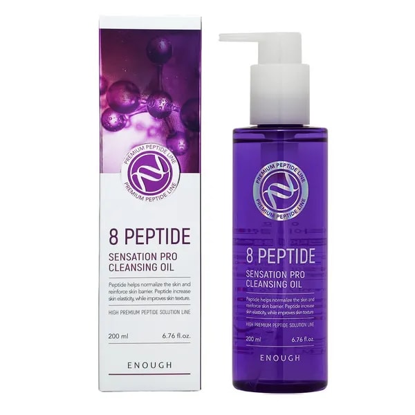 Enough ýüz üçin makiýaž arassalaýjy gidrafil ýagy 8 Peptide 200 ml 