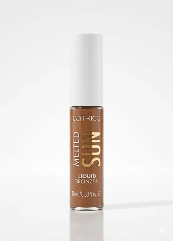 Ýüz üçin suwuk bronzer CATRICE Melted Sun Liquid Bronzer, 025 Sunkissed, 10 ml
