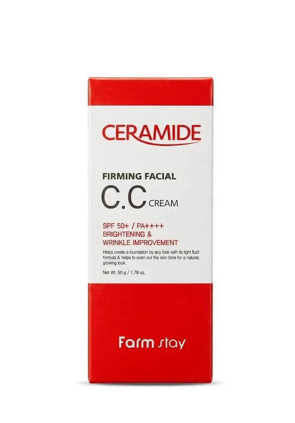 Farmstay ýüz üçin CC krem we günden goraýjy krem SPF+++ gr 50 gr