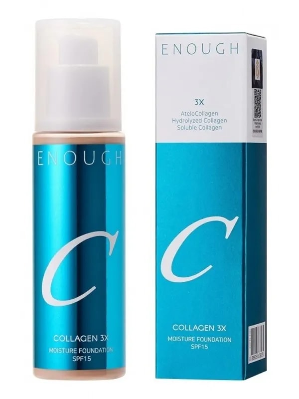 Enough ýüz üçin Collagenli tonalny krem N20  SPF 15 100 ml 