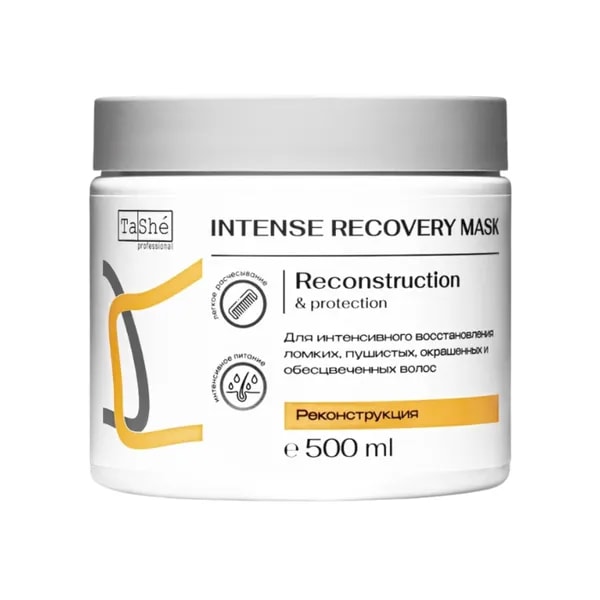 Tashe Professional Reconstruction & Protection Hair Mask 500 ml — saçlary dikeldýän maska