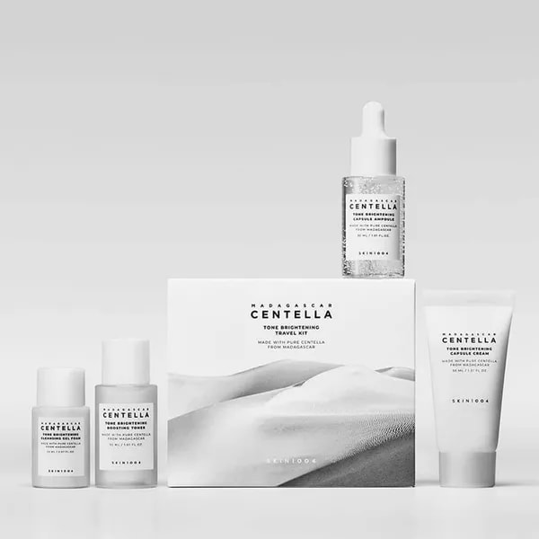 Набор миниатюр для выравнивания тона SKIN1004 Madagascar Centella Tone Brightening Travel Kit