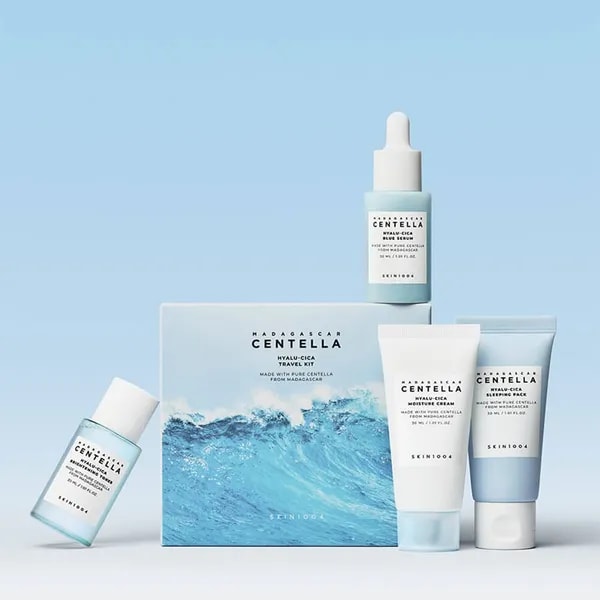 Набор увлажняющих миниатюр с центеллой SKIN1004 Madagascar Centella Hyalu-Cica Travel Kit