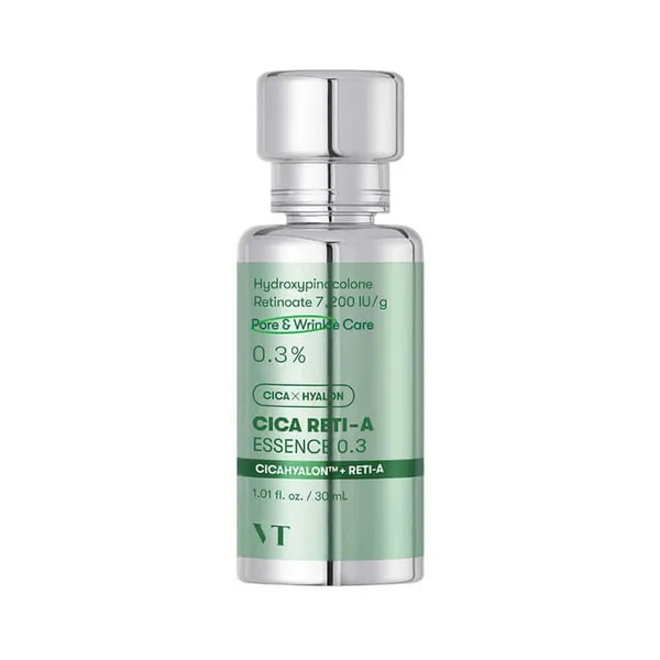 VT Cosmetics Cica Reti-A Essence 0.3 – Retinol we Sentella öz içine alýan güýçlendiriji essensiýa